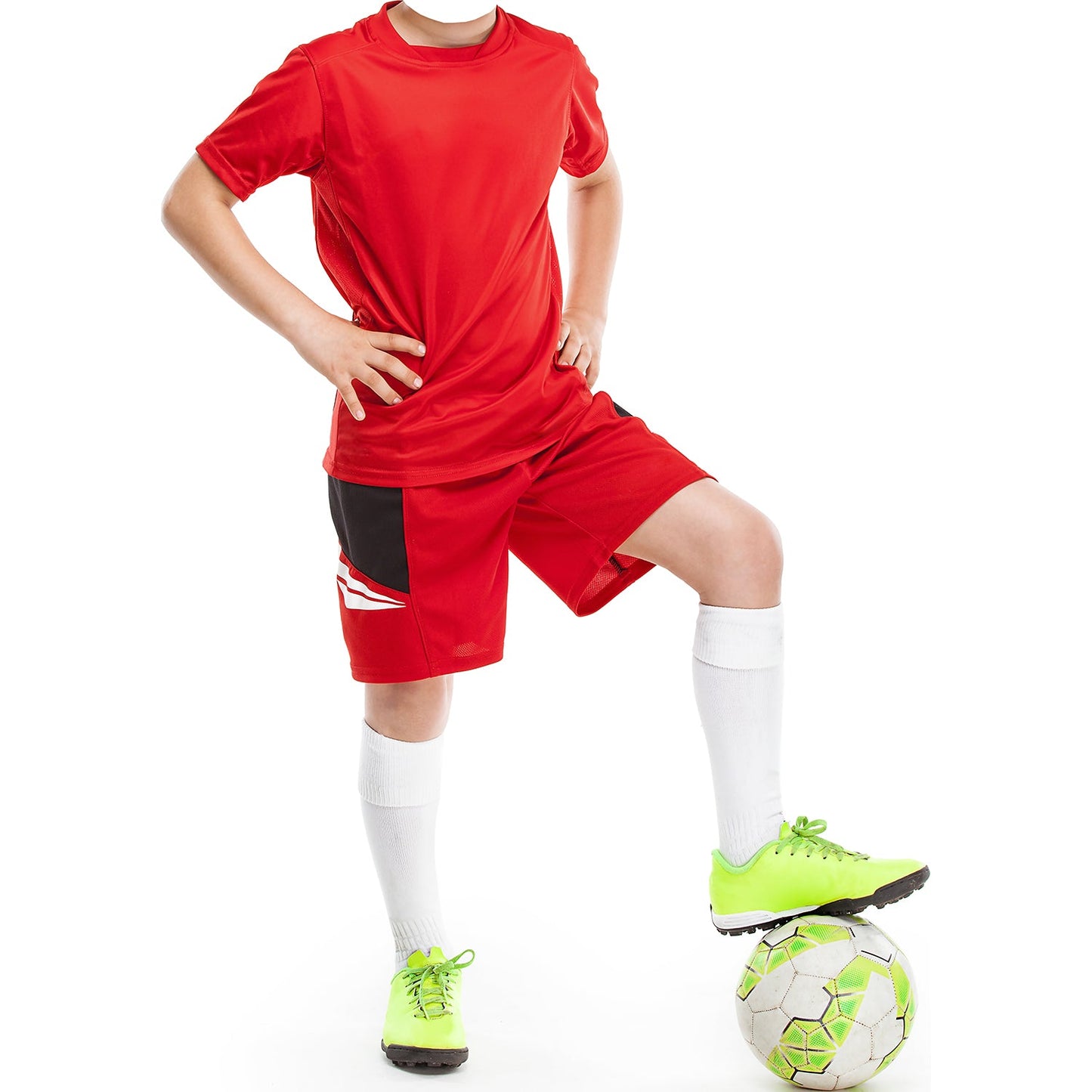 Soccer Boy Stand In Cardboard Cutout