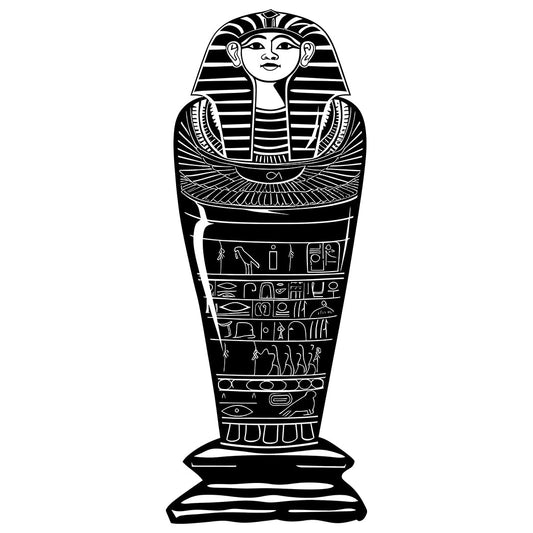 Egyptian Sarcophagus Silhouette V1 Cardboard Cutout