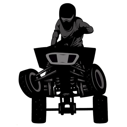 Quad 4 Wheeler Wheelie Air Silhouette Cardboard Cutout