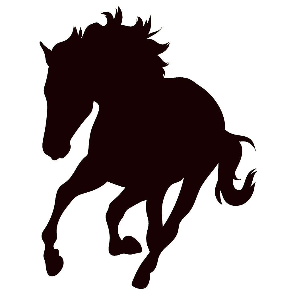Horse Running Silhouette Cardboard Cutout