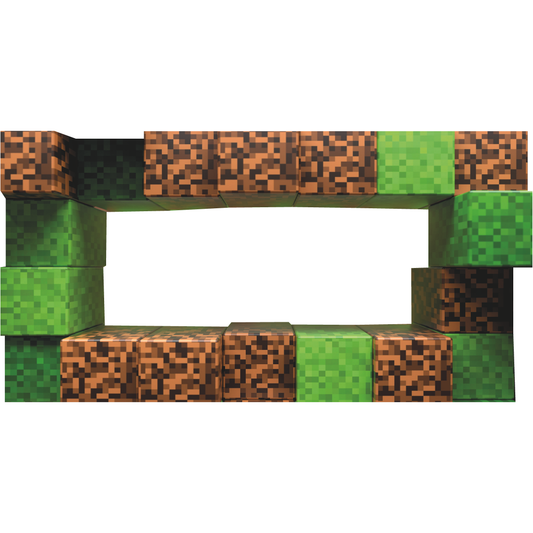 Mine Craft Block Window Cardboard Cutout