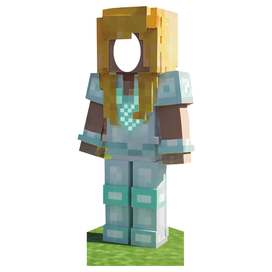 Gold Mine Pixel Crafting Girl 2 Video Game Stand In Cardboard Cutout