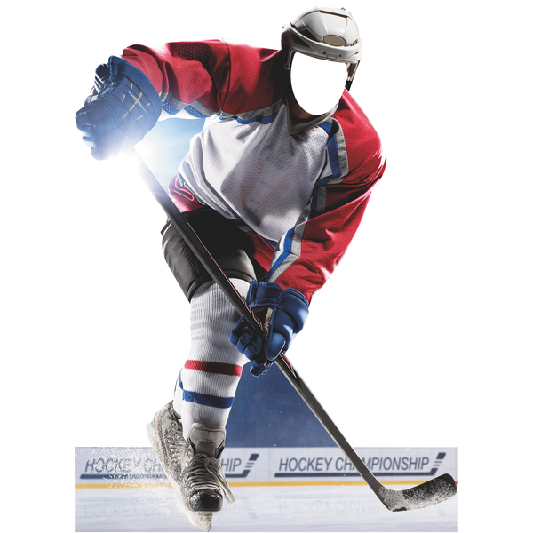 Ice Hockey Player Stand In Cardboard Cutout