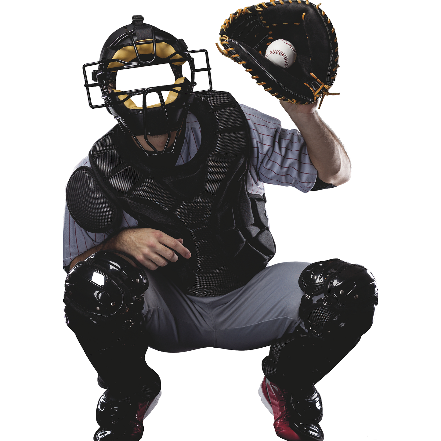 Baseball Player Catcher Stand In Cardboard Cutout