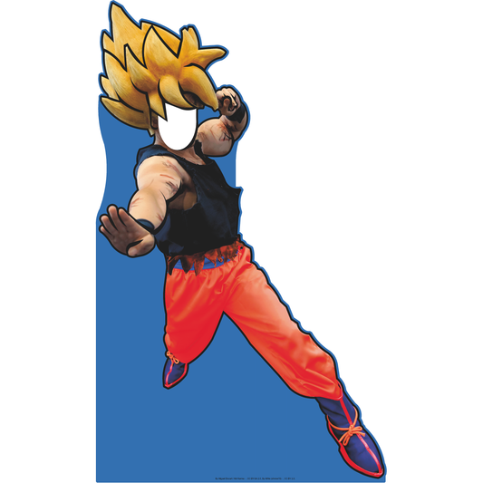 Super Saying Ball Z Dragonfruit Go Cool Hair Guy Stand In Cardboard Cutout