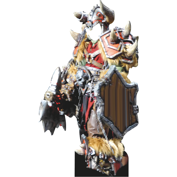 World of War Orc Warrior Cosplay Stand In Cardboard Cutout