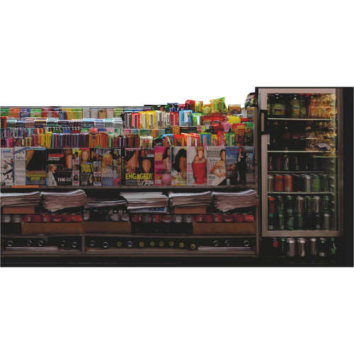 New York News Stand Shop Store Stand In Cardboard Cutout