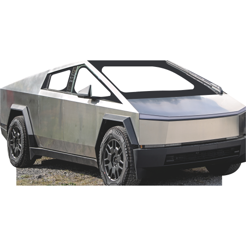 Nikola Tesla Futuristic Cyber Punk Truck Car Electric Vehicle Stand In Cardboard Cutout