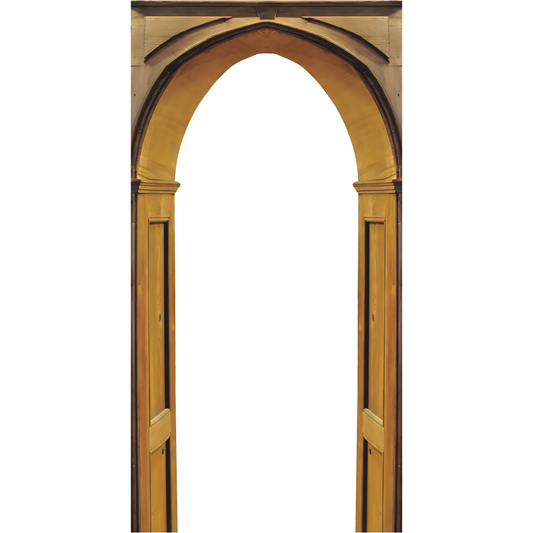 Wood Arch Way Prop Cardboard Cutout