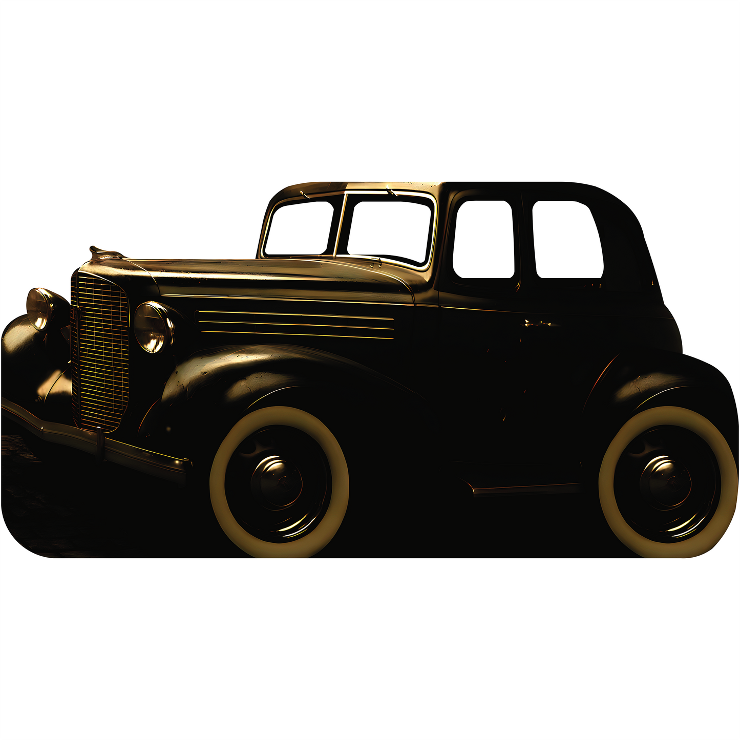 1920s Gangster Mob Saloon Car Wise Guy Fella Capone Stand In Cardboard Cutout