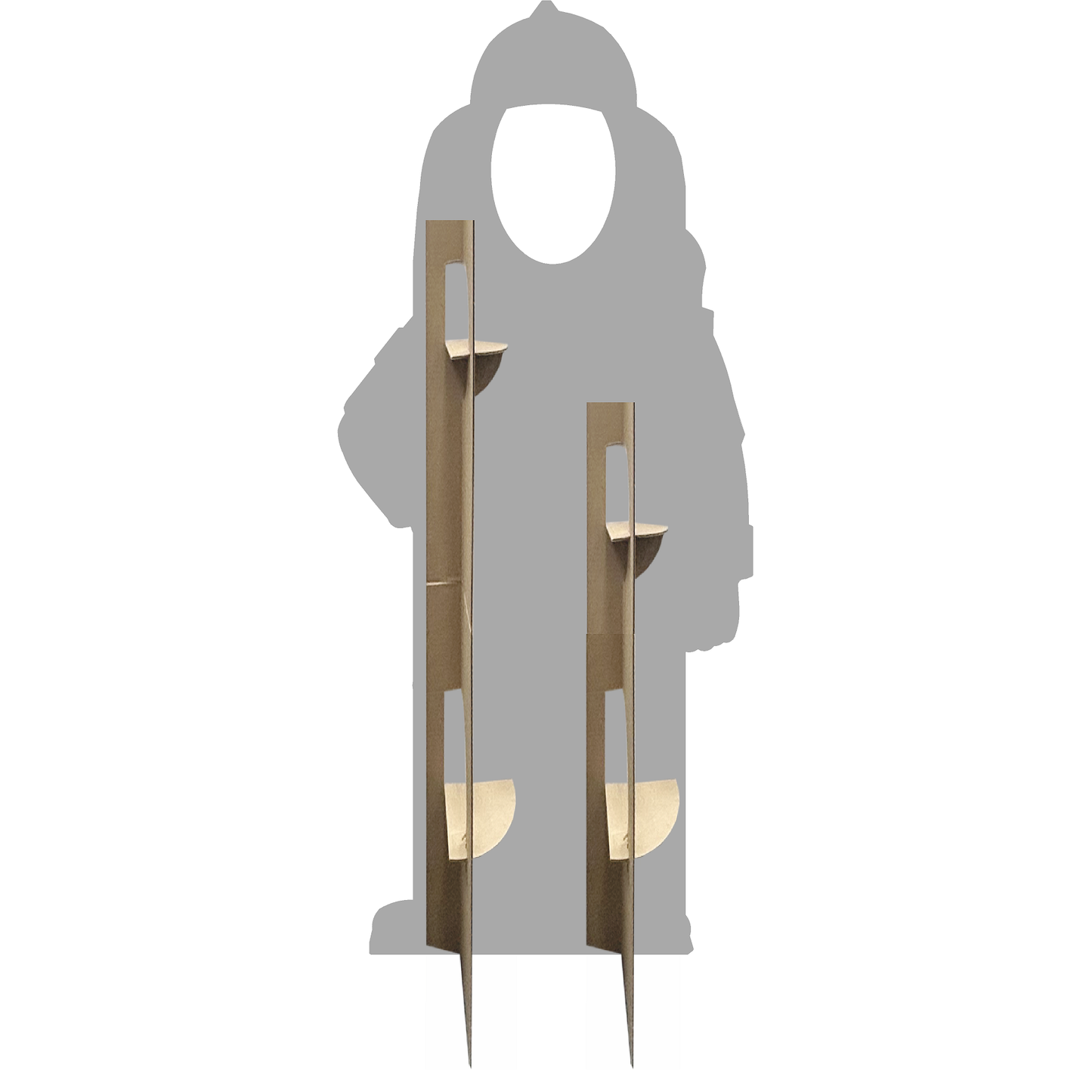 Male Fireman Firefighter Stand In Cardboard Cutout