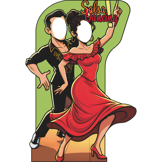 Salsa Dancers Tango Rumba Fiesta Stand In Cardboard Cutout