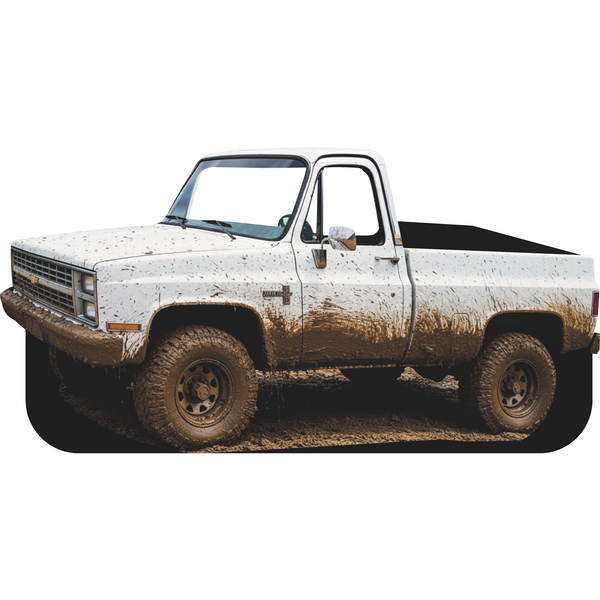 Wild Kentucky Off Road Mud Dirt Pickup Truck Stand In Cardboard Cutout