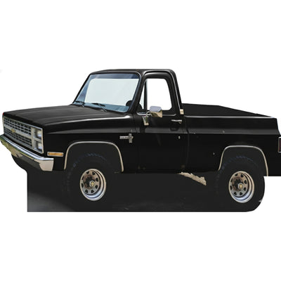 Wild Montana Rustic Black Pickup Truck Stand In Cardboard Cutout