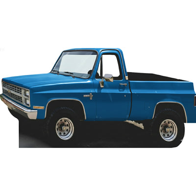 Wild Montana Rustic Blue Pickup Truck Stand In Cardboard Cutout