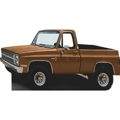 Wild Montana Rustic Brown Pickup Truck Stand In Cardboard Cutout