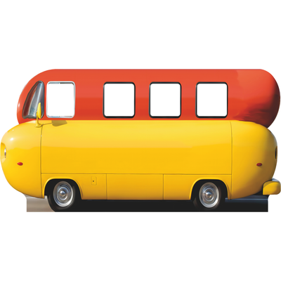 Hot Dog Wiener Sausage Van Bus Car Stand In Cardboard Cutout