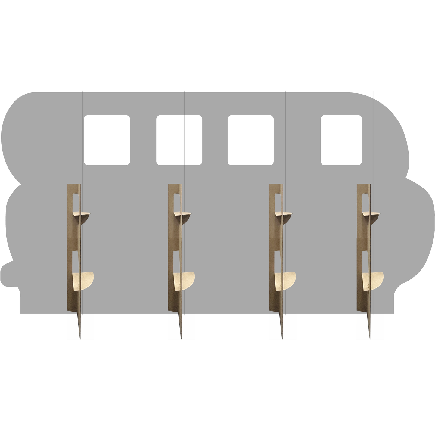 Hot Dog Wiener Sausage Van Bus Car Stand In Cardboard Cutout