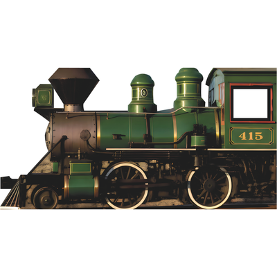 Wild West Western Train Engineer Stand In Prop Cardboard Cutout