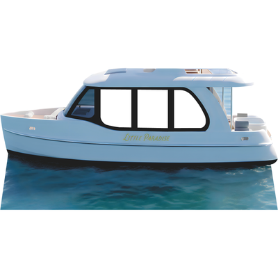 Mini Private Cruise Ship Yacht Boat Vacation Stand In Cardboard Cutout