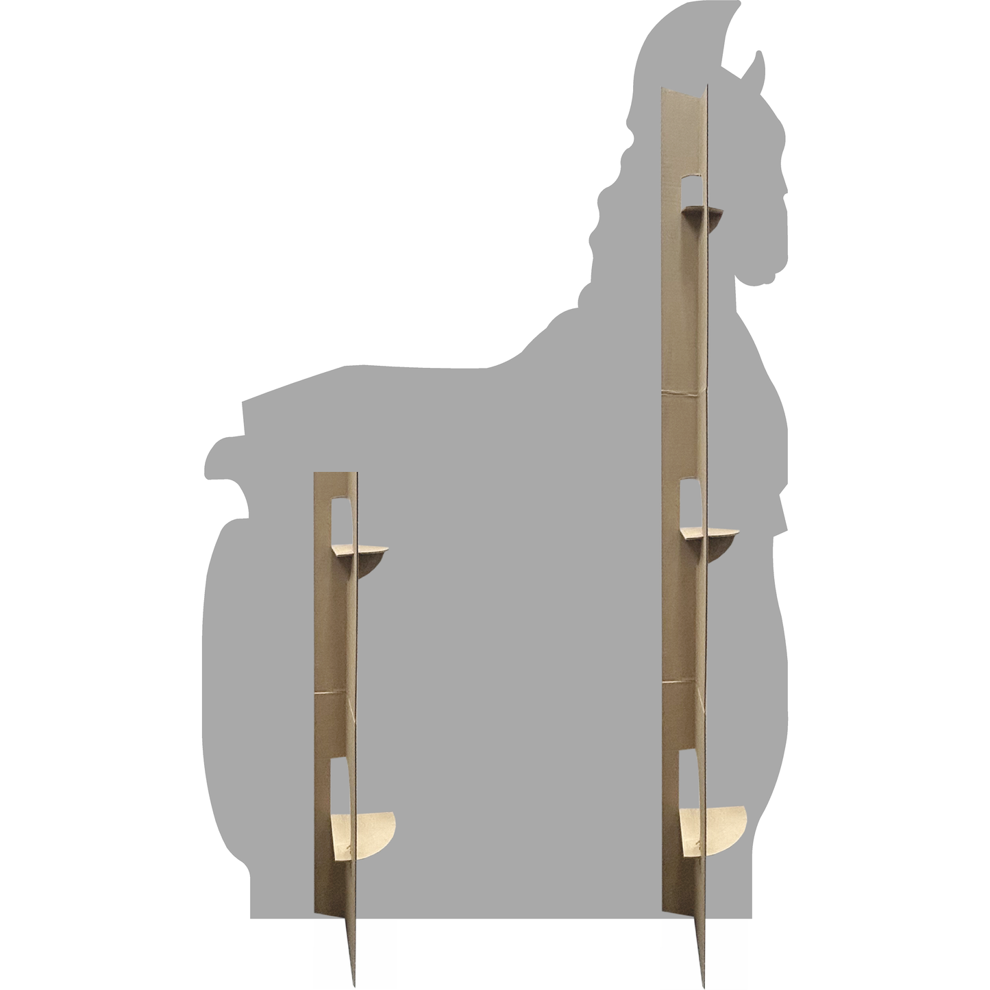 Roman Armored Horse Drawn Chariot Wagon Cardboard Cutout