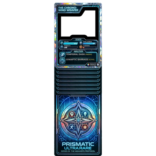 Stealth Maxed RPG Trading Card Stats Collectible Holographic Stand In Cardboard Cutout