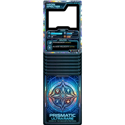 Agility Maxed RPG Trading Card Stats Collectible Holographic Stand In Cardboard Cutout