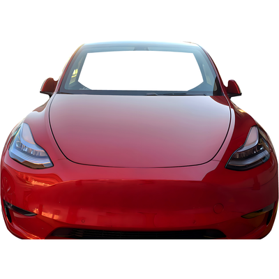 Nikola Tesla Coil Red Model Y Car Electric Vehicle Stand In Cardboard Cutout