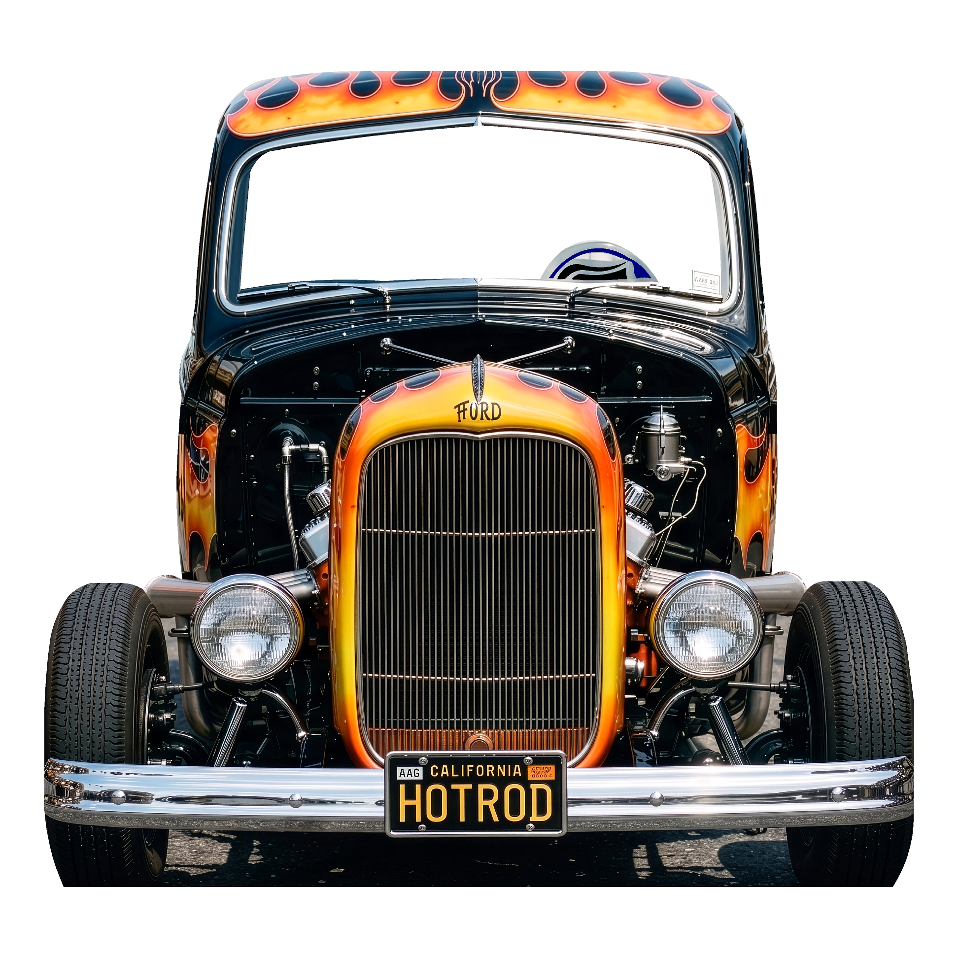 1950s Black Hot Rod Car Party Prop Cardboard Cutout – Life Size Custom ...