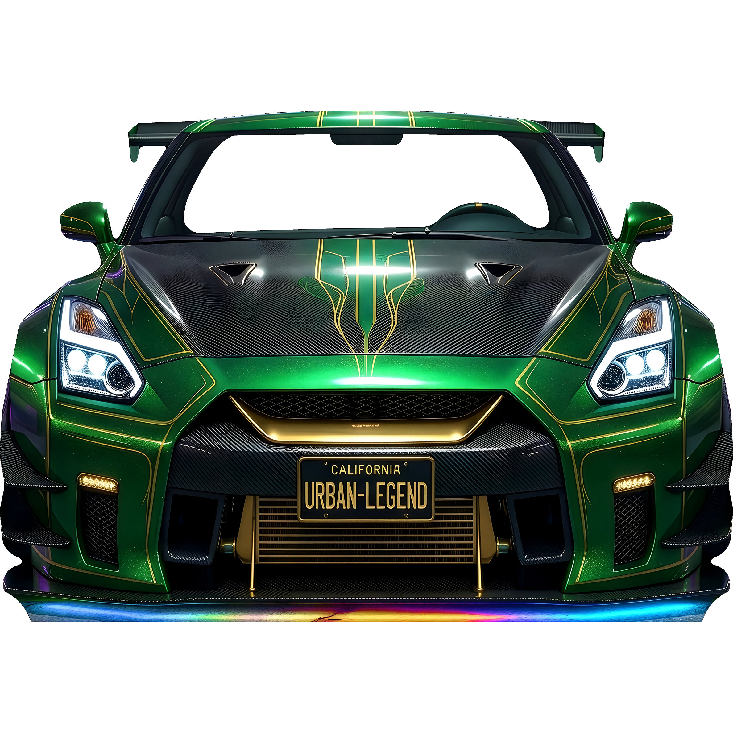 Civic Tuner Street Race Car Neon Drift Furious Cardboard Cutout – Life ...