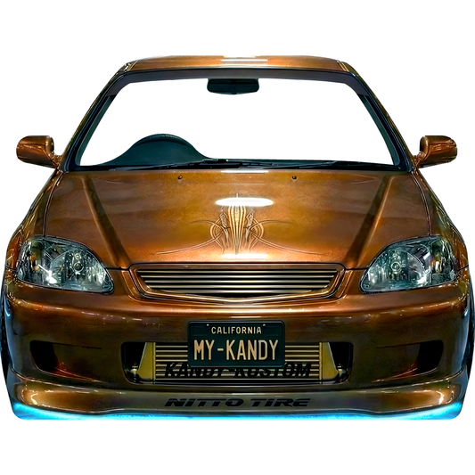 JDM Underglow Neon Tuner Car Street Drift Race Cardboard Cutout