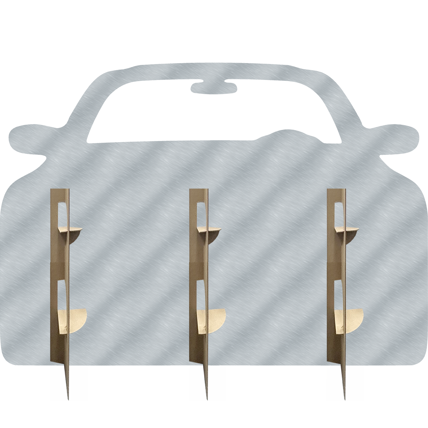 Bavarian German Sport Luxury Coupe Car Stand In Cardboard Cutout