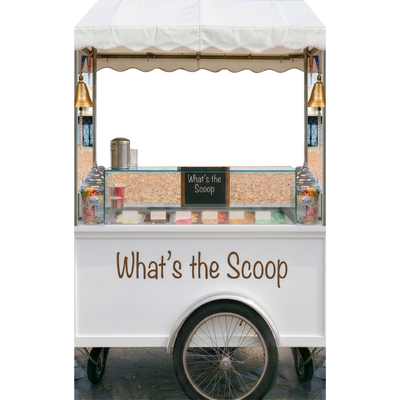 Ice Cream Cart Truck Stand In Cardboard Cutout Standee Standup