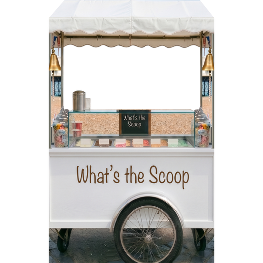 Ice Cream Cart Truck Stand In Cardboard Cutout Standee Standup