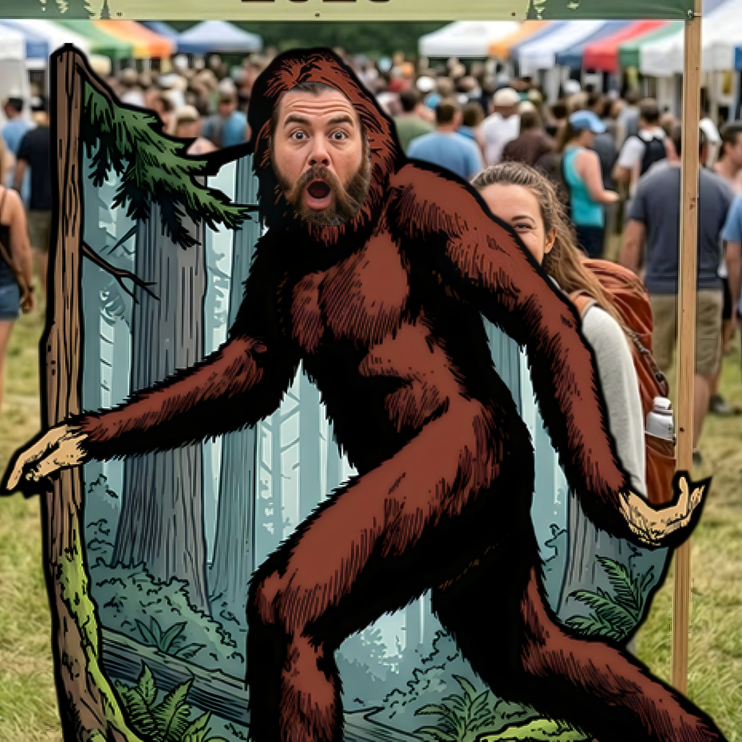 Bigfoot Big Foot Sasquatch Stand In Cardboard Cutout