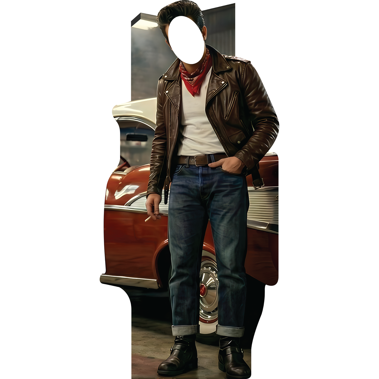 1950s Johnny Greaser Fast Lightning Wise Guy Stand In Cardboard Cutout Standee Standup