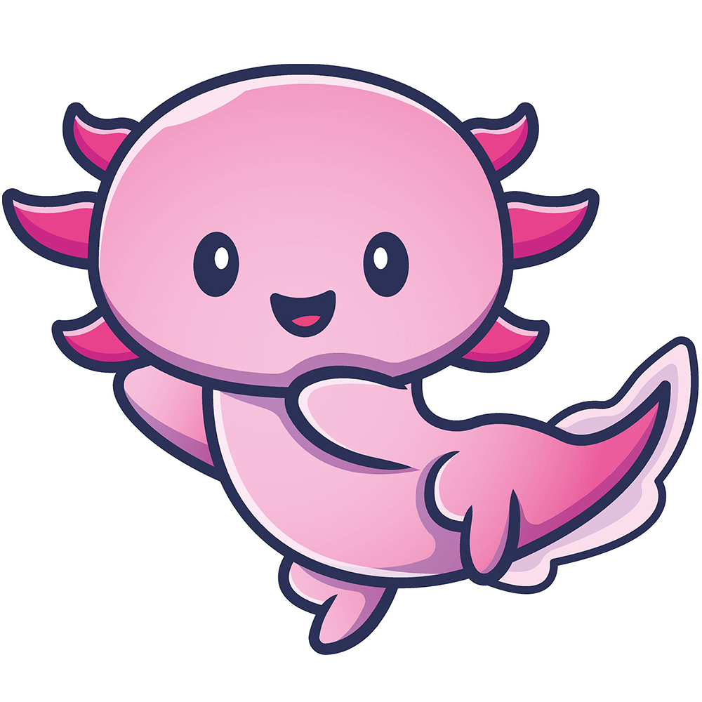 Axolotl 2 Cardboard Cutout