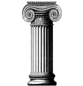 48in Column Greek Roman Pillar Prop Cardboard Cutout