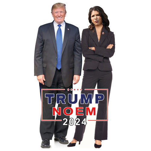 Trump Noem Cardboard Cutout