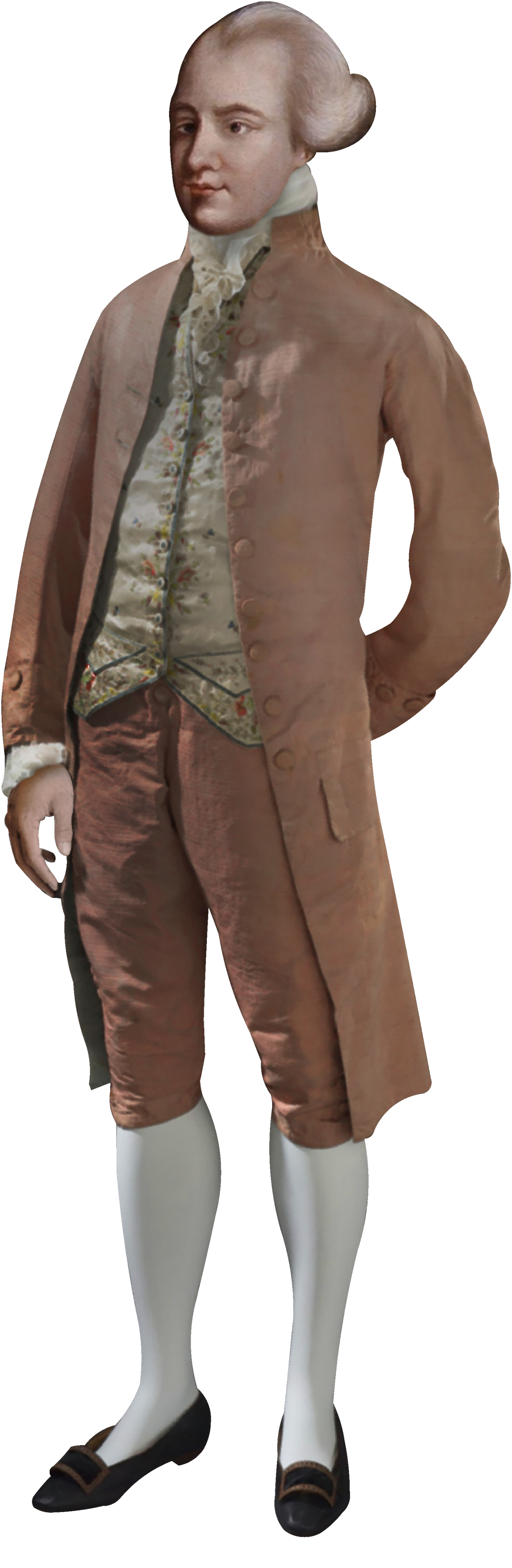 John Wilkes Founder of Wilkes-Barre Cardboard Cutout