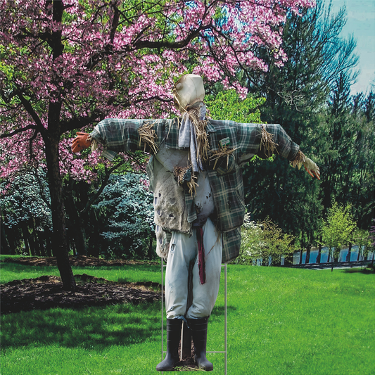Holidays Fall Autumn Halloween Scarecrow Straw Figure Man Outdoor Yard Decoration Cutout