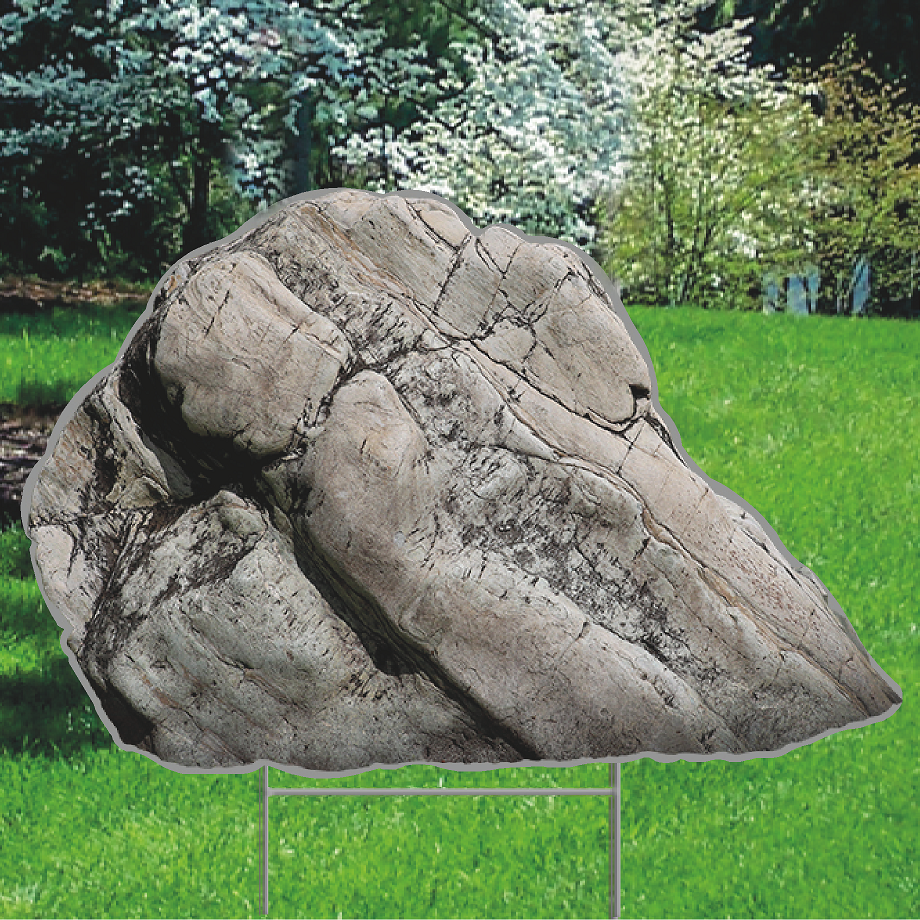 Nature Rock Outdoor Yard Decoration Cutout