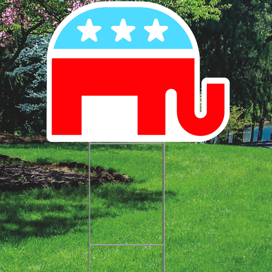 Republican Elephant Outdoor Yard Sign Decoration Cutout