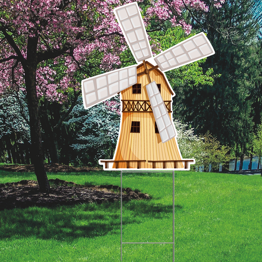 Dutch Windmill - Yard Sign