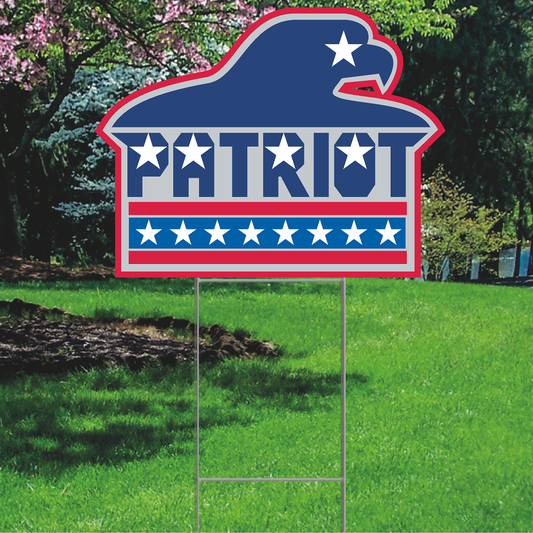 Patriot Stars Stripes Eagle Politics Plastic Outdoor Yard Sign Decoration Cutout