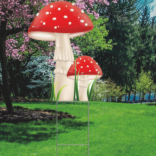 Nature Mushroom Outdoor Yard Decoration Cutout