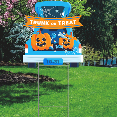 Trunk or Treat Halloween Outdoor Yard Decoration Cutout