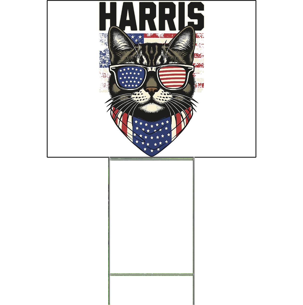 Crazy Cat Ladies for Kamala Harris Yard Sign