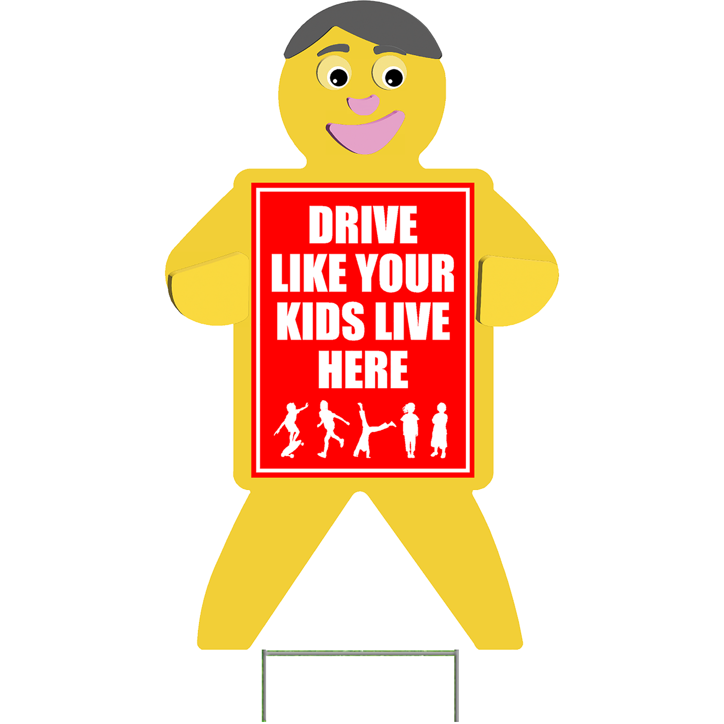 Kids Playing Outdoor Yard Sign