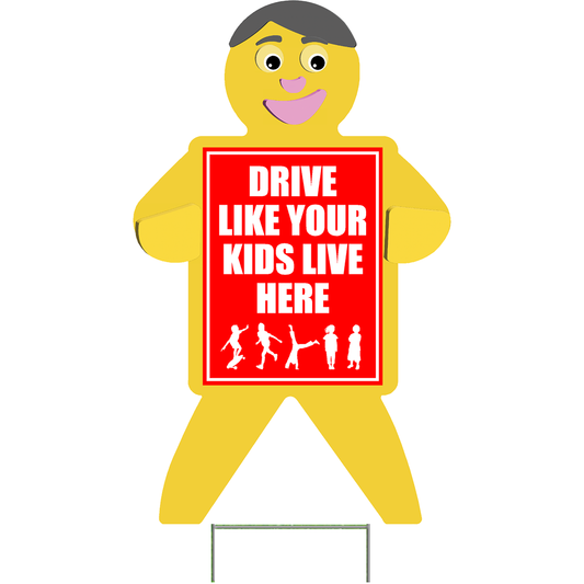 Kids Playing Outdoor Yard Sign